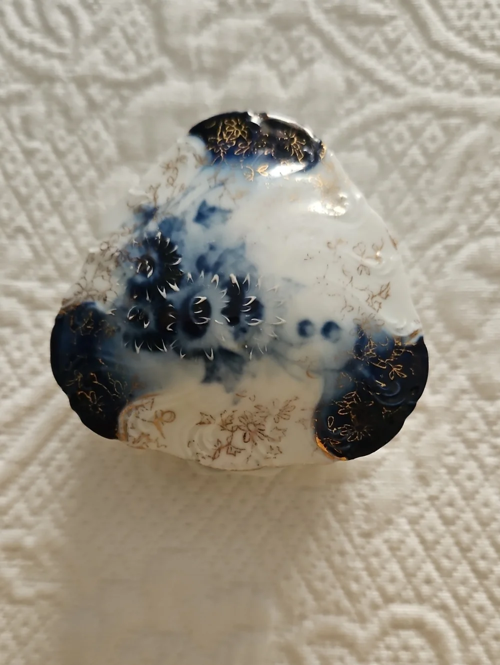Vintage Blue and White Porcelain Decorative Dish - Home Accents